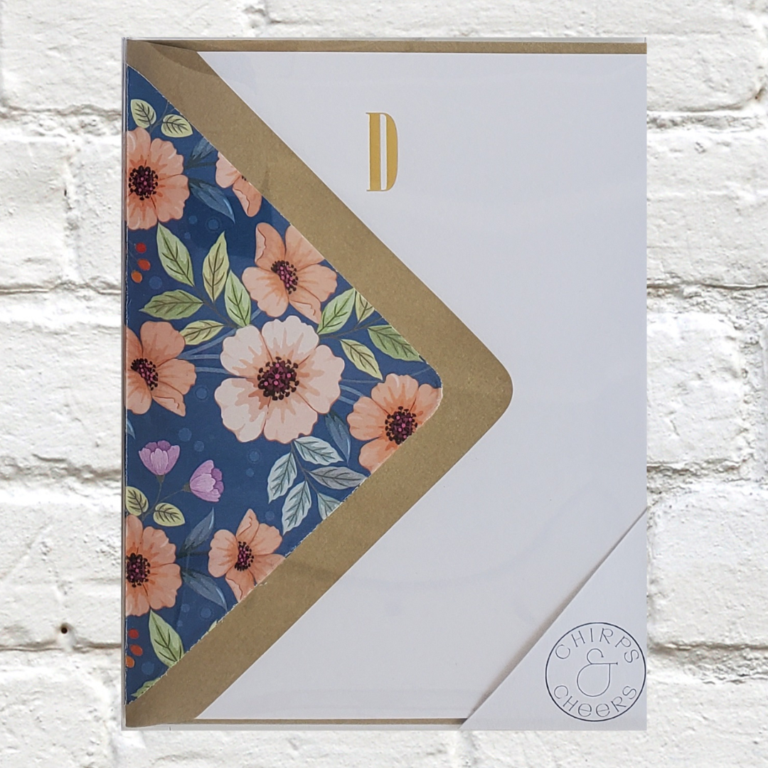 Marquee Initial Stationery Set