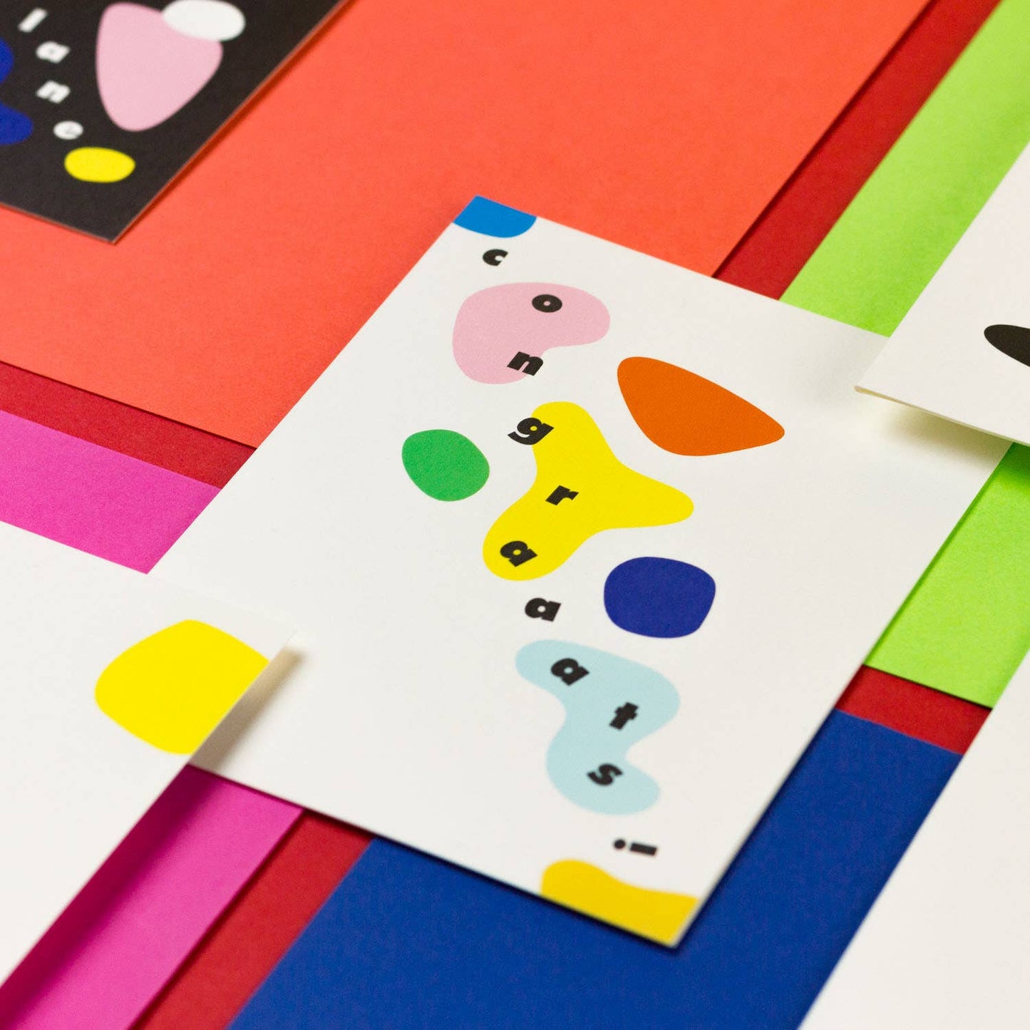 Congraaats! Abstract Shapes - Congrats Card