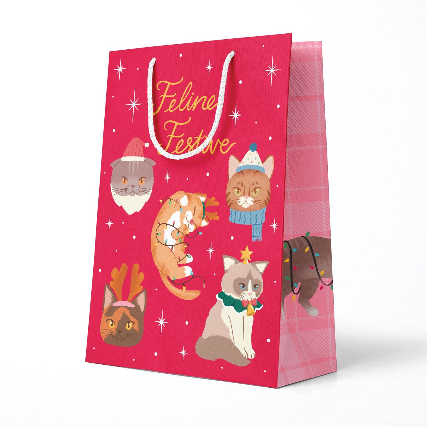 Pineapple Sundays Design Studio - Christmas Cats Gift Bag