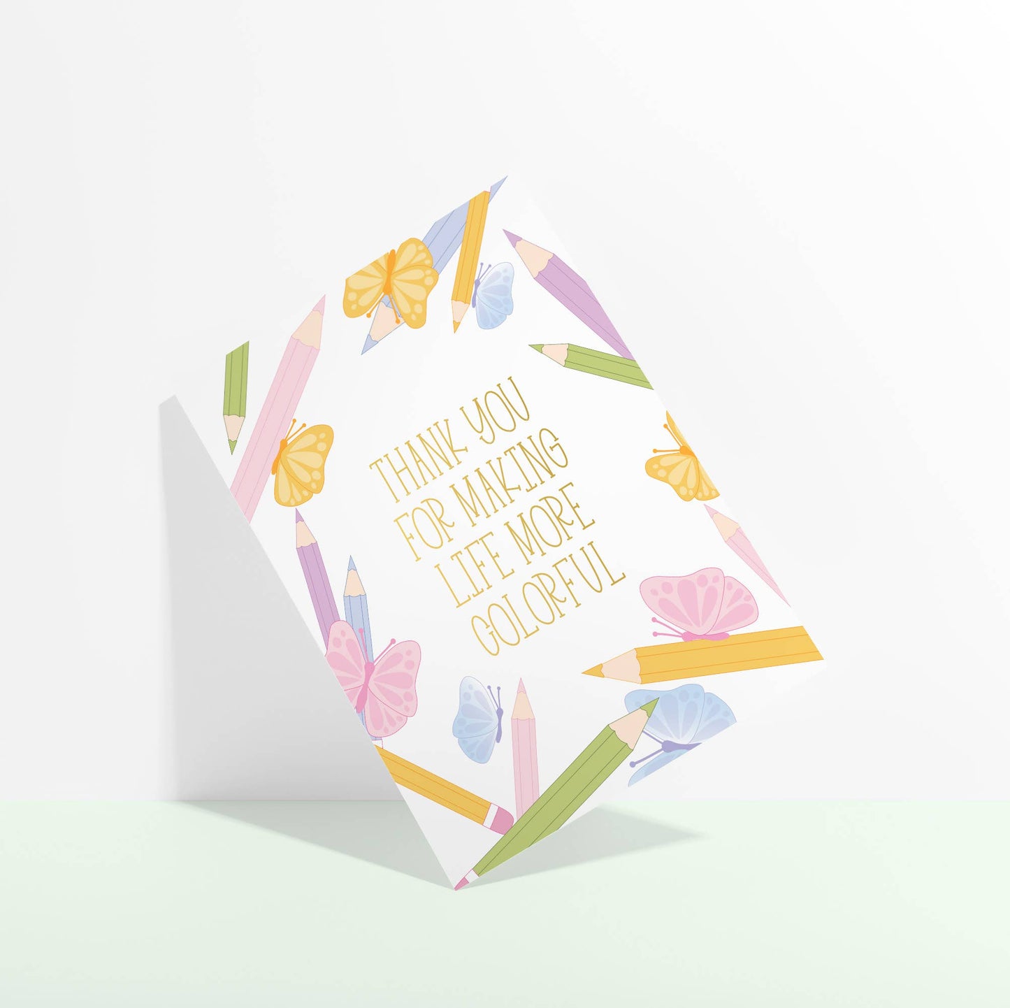 Sublime & Co. - Thank You For Making Life More Colorful Crayons Card