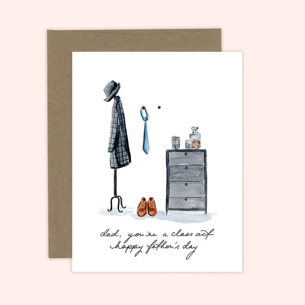 Almeida Illustrations - Dad's a Class Act Father's day card