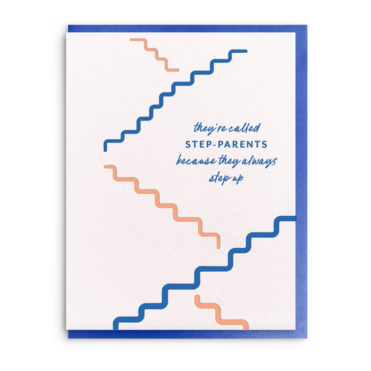 Dahlia Press - Step Up - Letterpress Father's Day Greeting Card