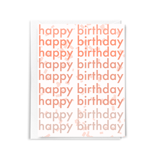 JJ Paperie & Co - Modern Happy Birthday Card | Happy Birthday Greeting Card