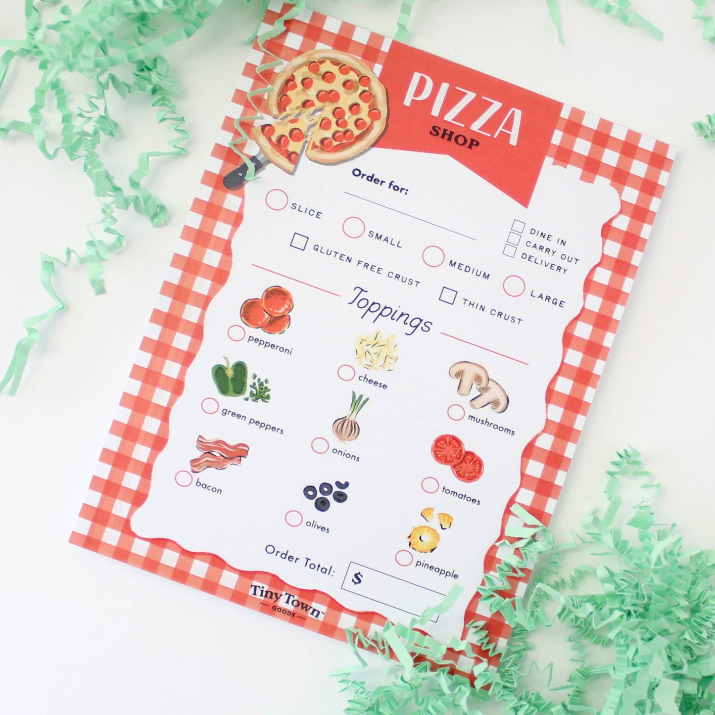 Inklings Paperie - Play Notepad - Pizza Shop