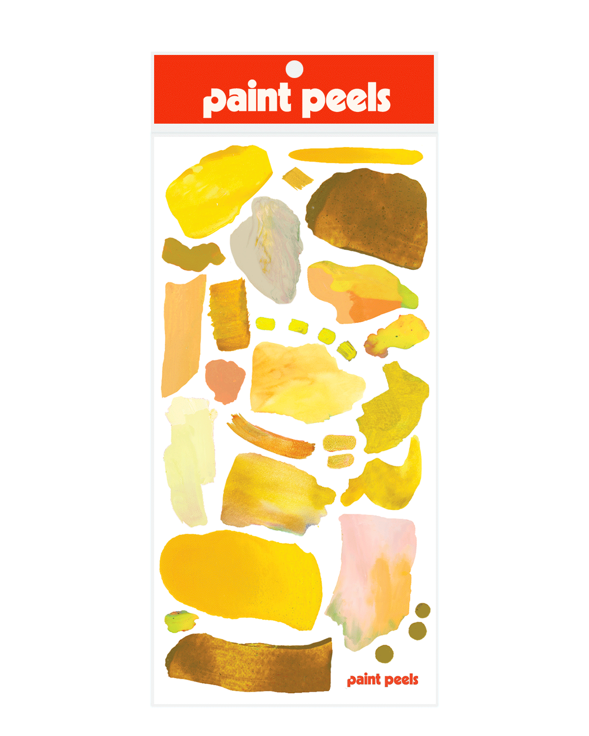Vibrant Yellows - Paint Peels Sticker Sheet