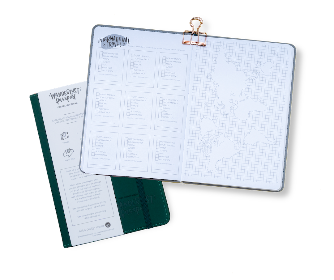 Bobo Design Studio - Wanderlust Passport - Travel Journal