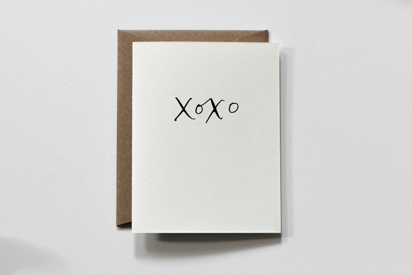 Xoxo | Simple Hugs & Kisses Love & Friendship Greeting Card