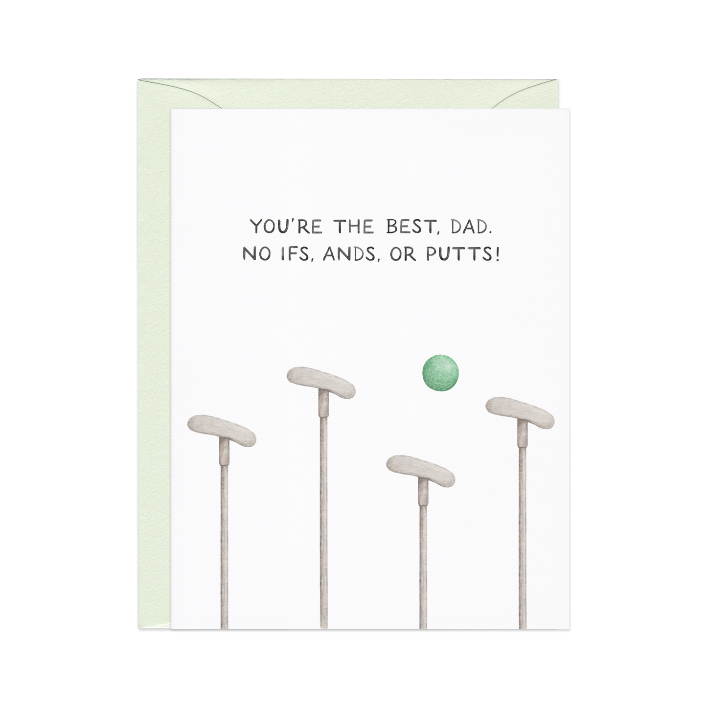 Amy Zhang - No Ifs, Ands, Or Putts — Golf Pun Father's Day Card