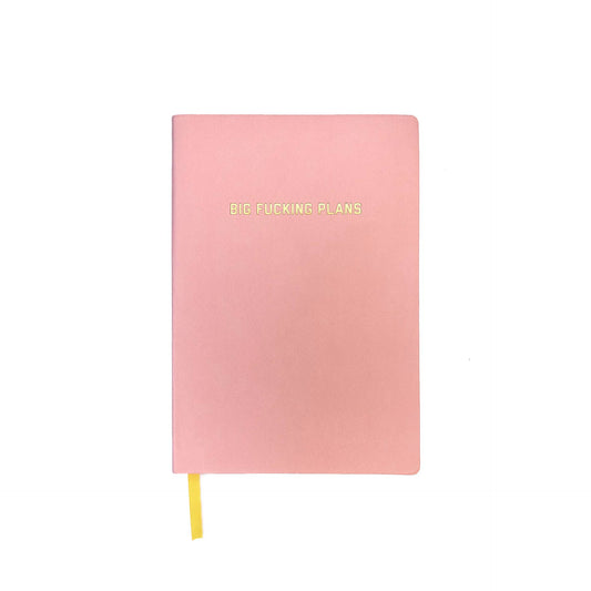 Golden Gems - Big Fucking Plans Dotted Journal - Light Pink