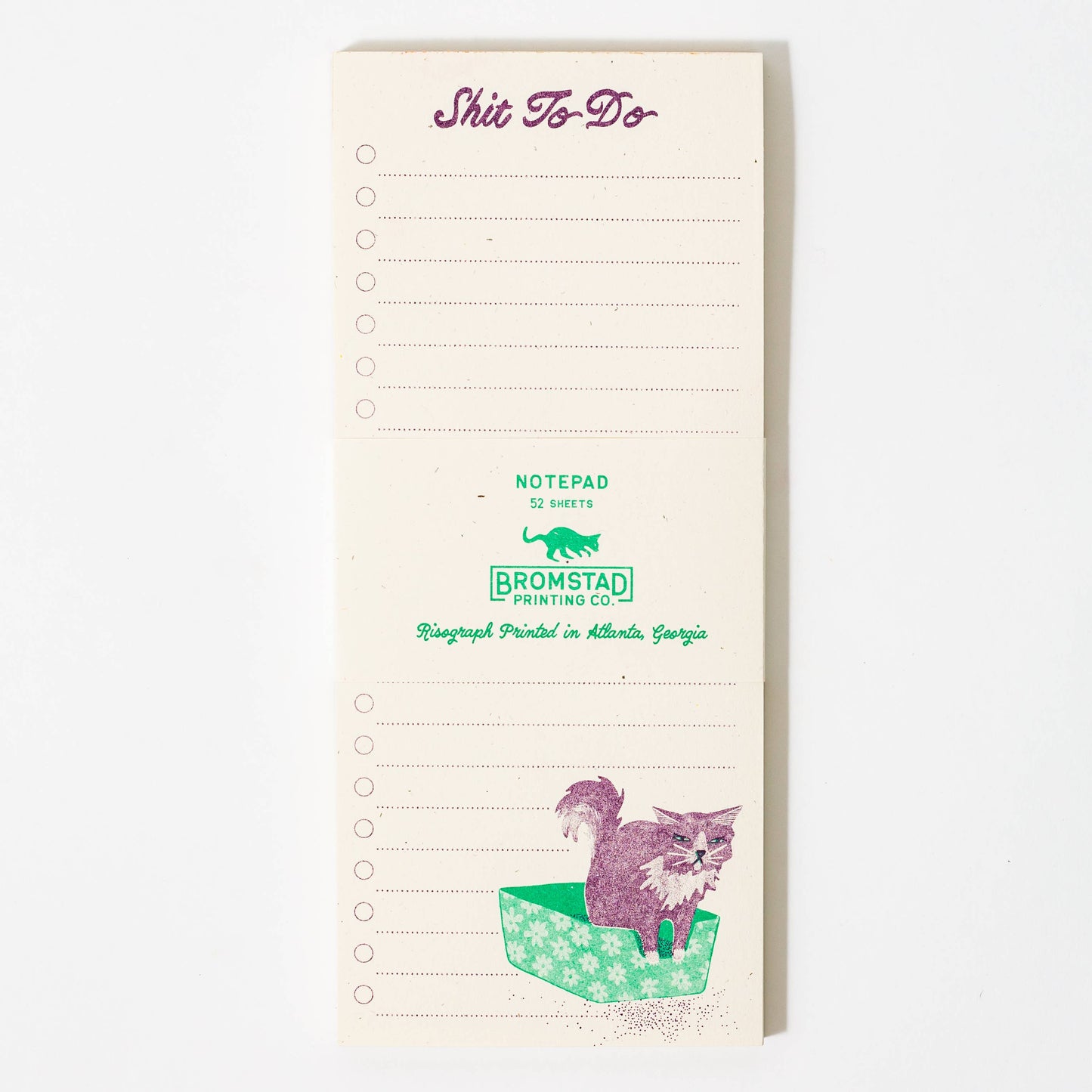 Bromstad Printing Co. - Shit To Do - Risograph Notepad