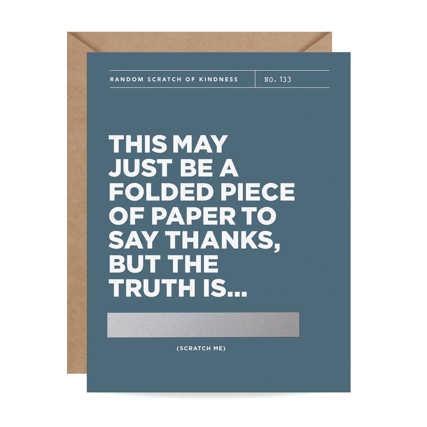 Inklings Paperie - Scratch-off Card - Folded Piece of Paper - Thank You