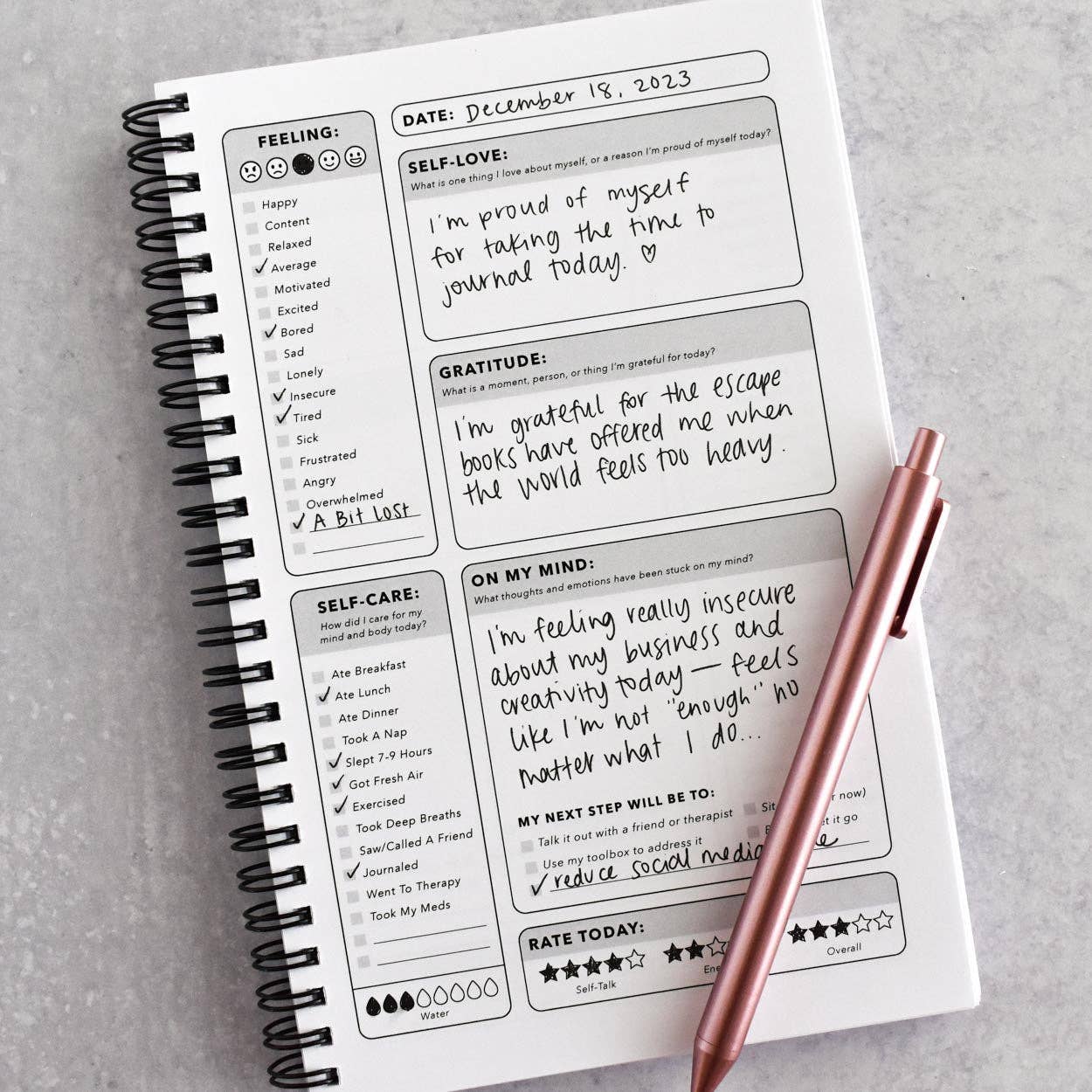 Kyn You Believe It - Blue Cover Mental Health Journal