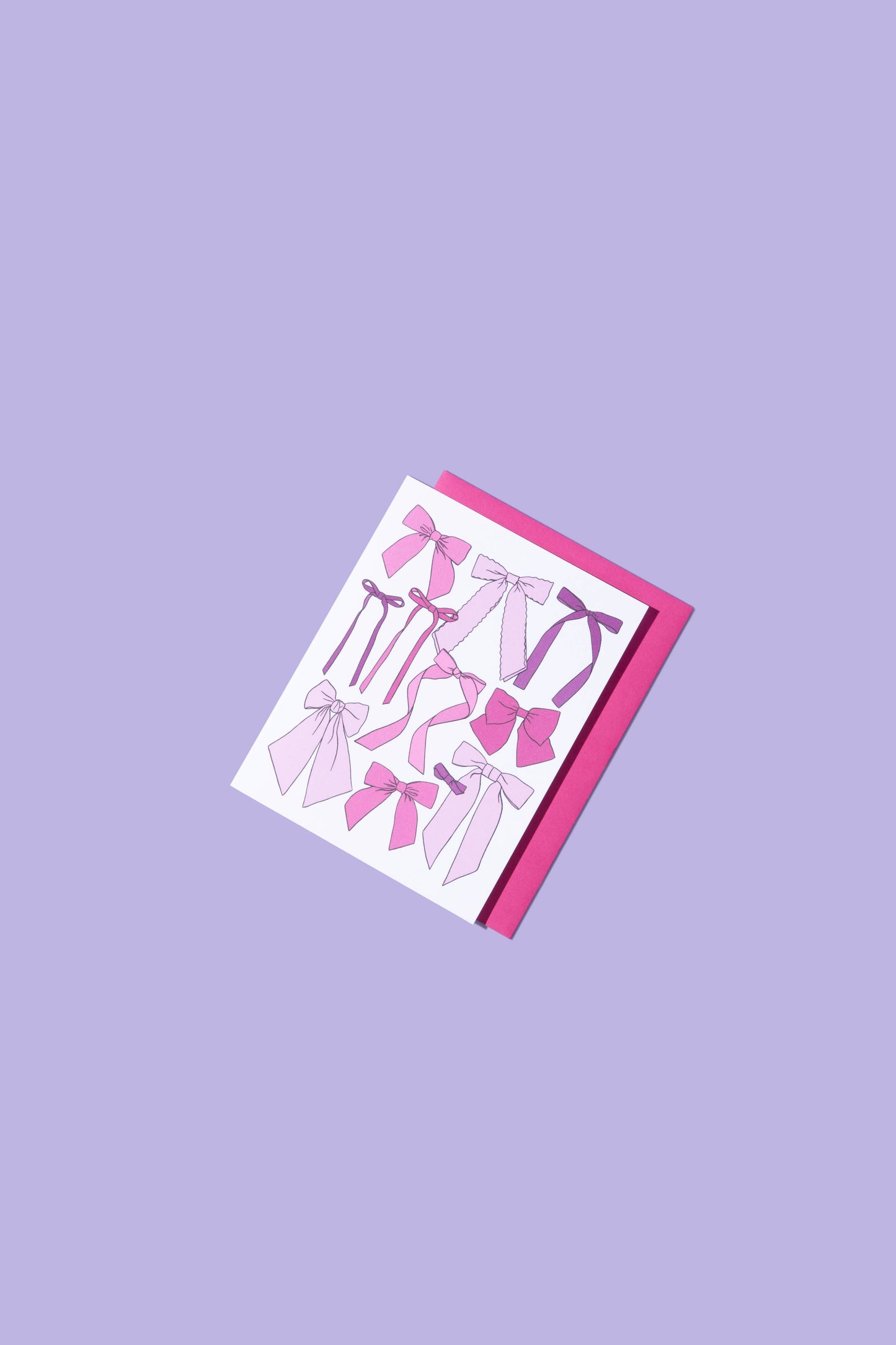 Pink Ribbon Bows Card