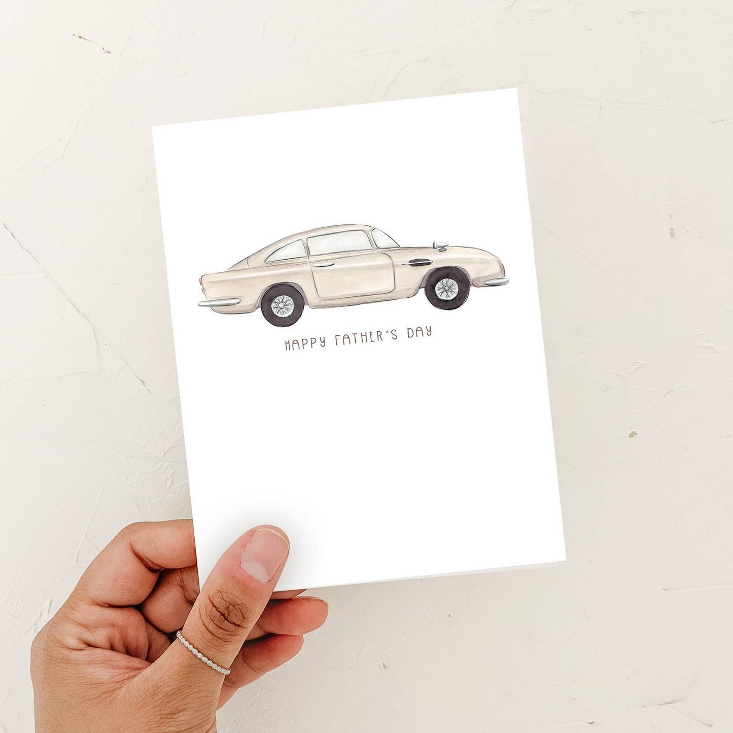 Almeida Illustrations - Vintage Aston Car - Father's Day Greeting Card