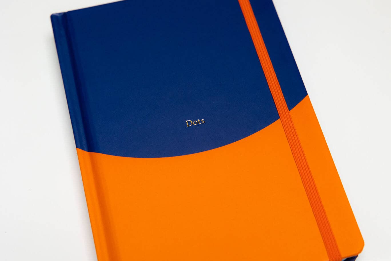 Yop & Tom USA - Contrast Navy & Orange A5 Dotted Notebook