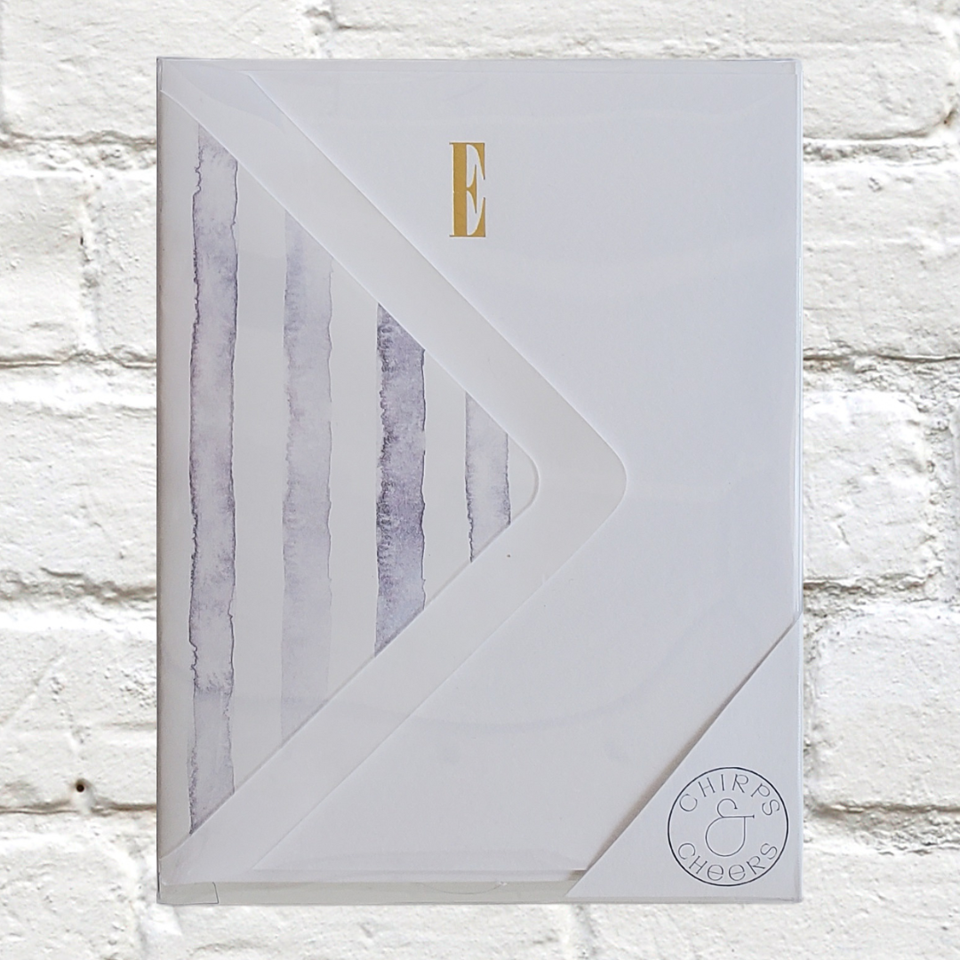 Marquee Initial Stationery Set