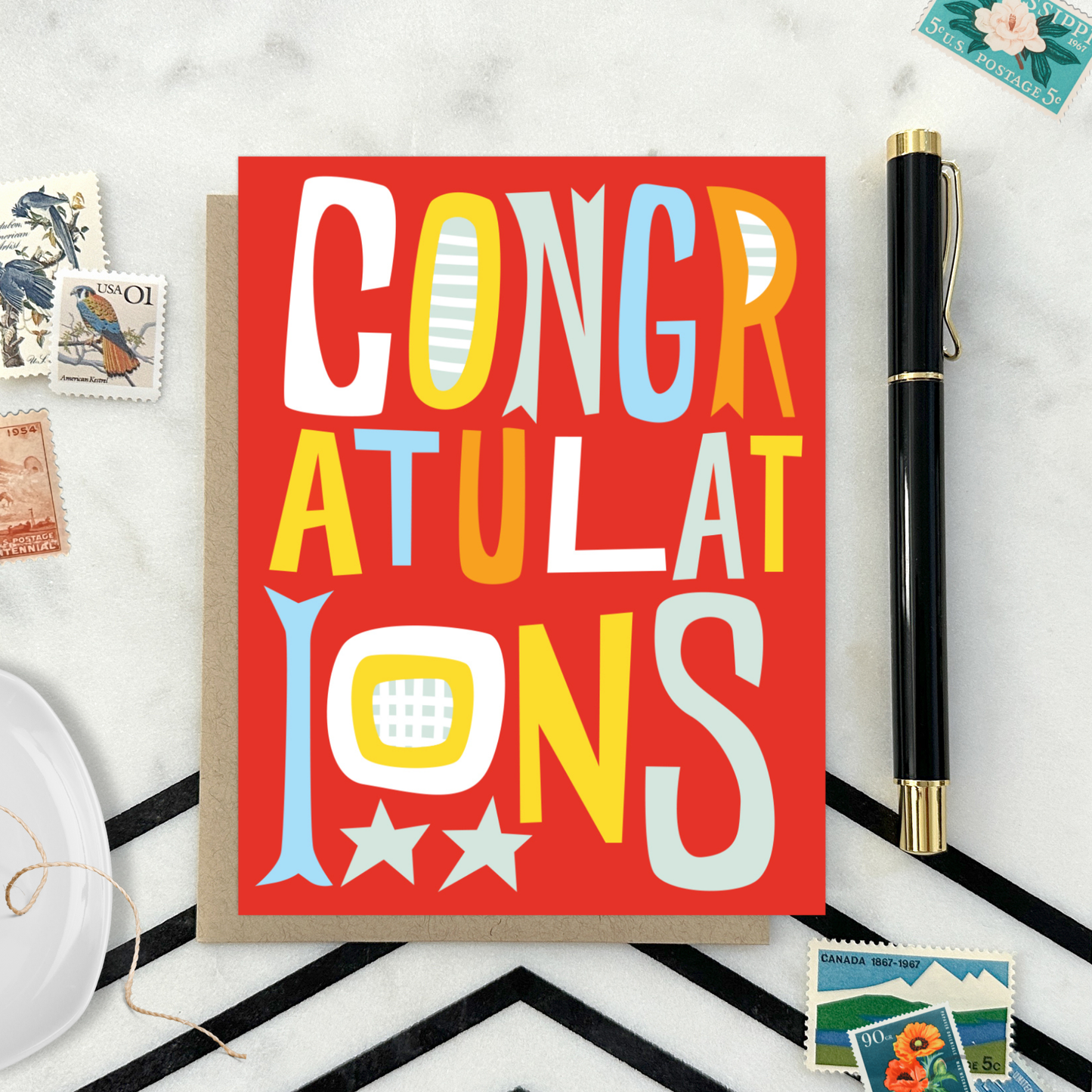 Barone and Co. - Congrats Funky Congrats Card