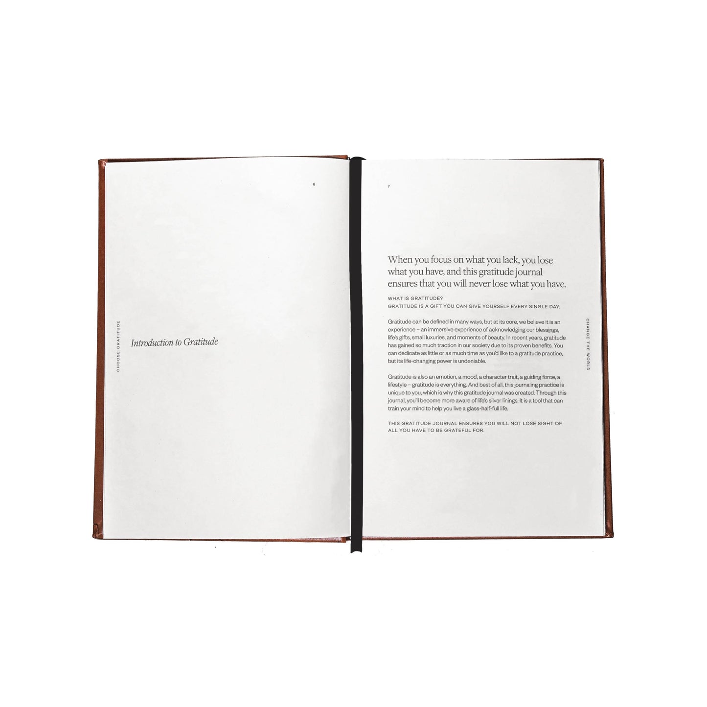 Gratitude Gifted - Choose Gratitude Change the World Gratitude Journal Sage