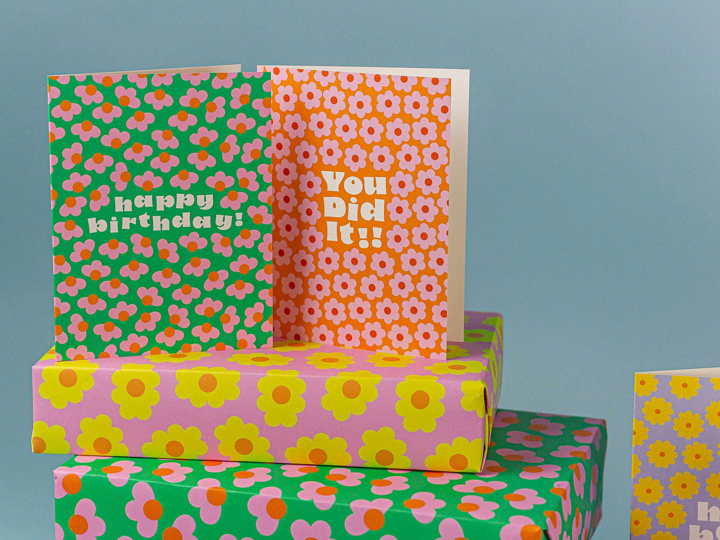 You Blooming Did It, Pink Retro Flowers - Congrats or Grad Card