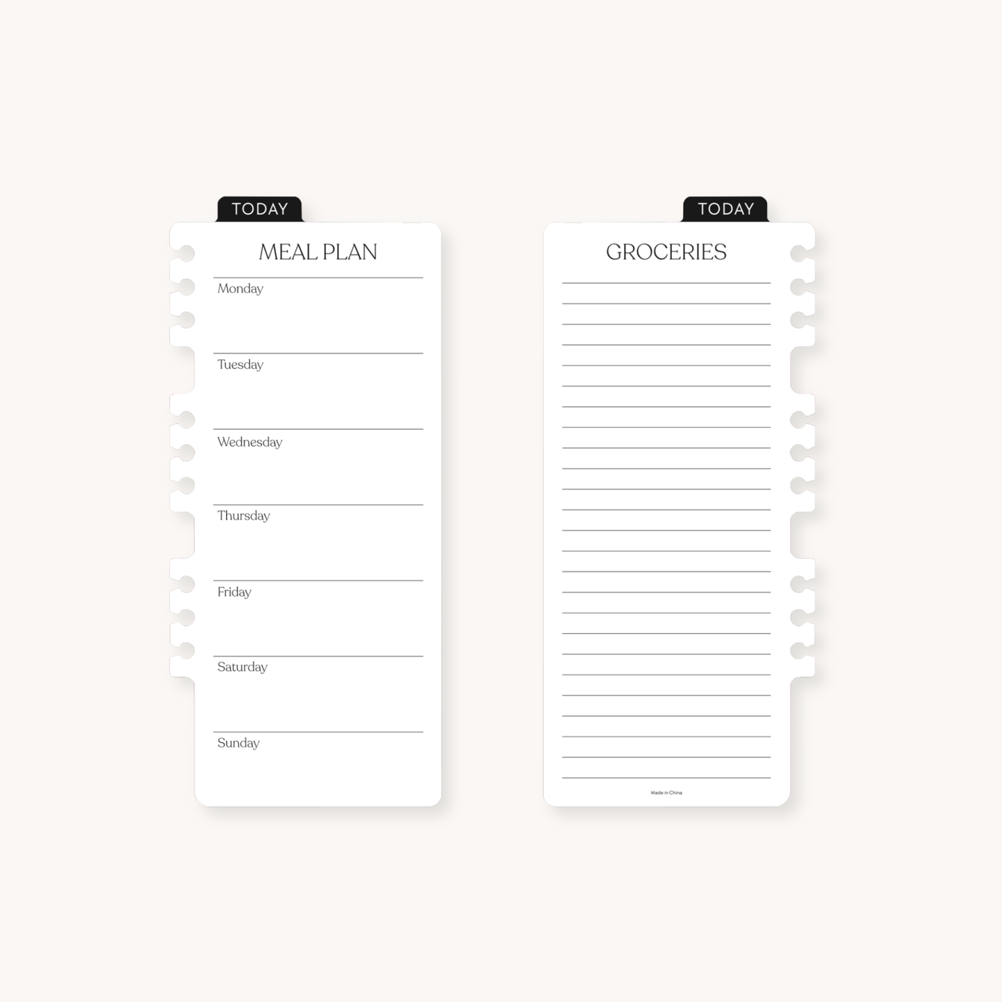 Elyse Breanne Design - Dry Erase Meal Planner Dashboard