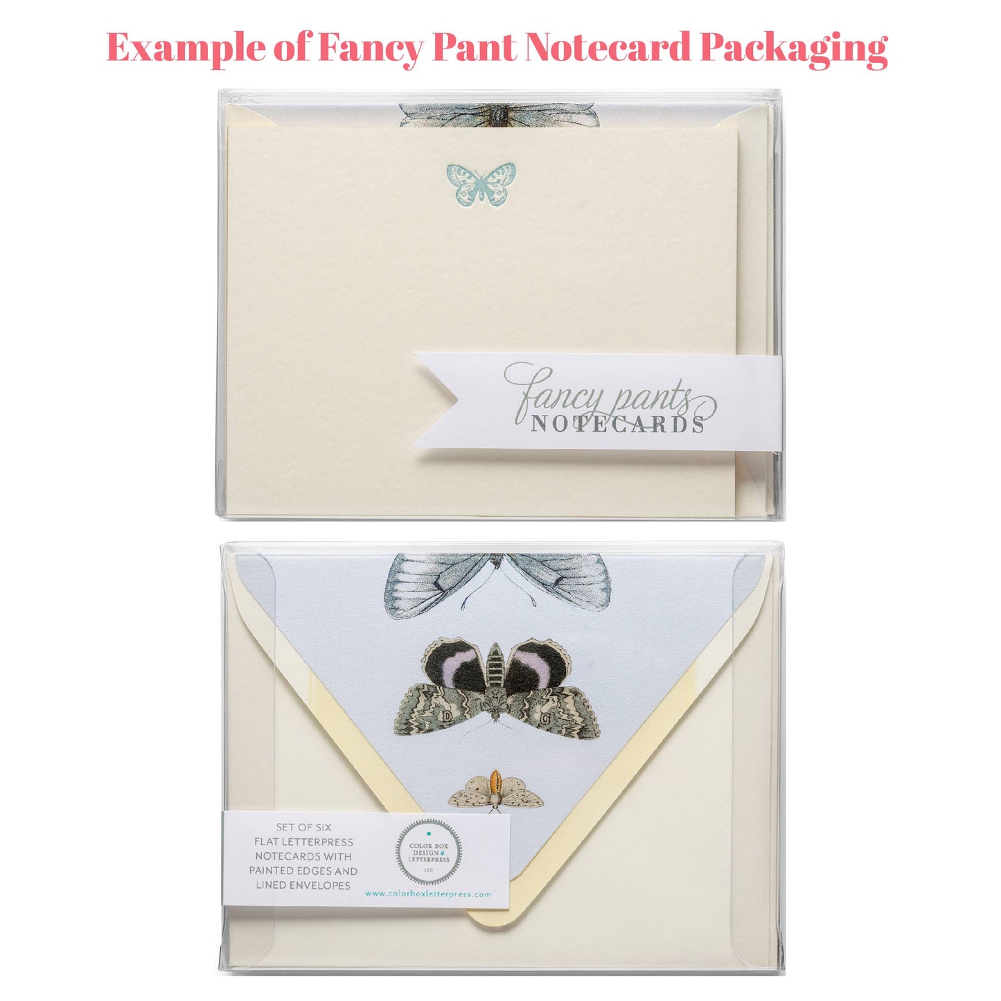 Color Box Design & Letterpress - Thank You Plaid | Fancy Pants Letterpress Flat Notecards