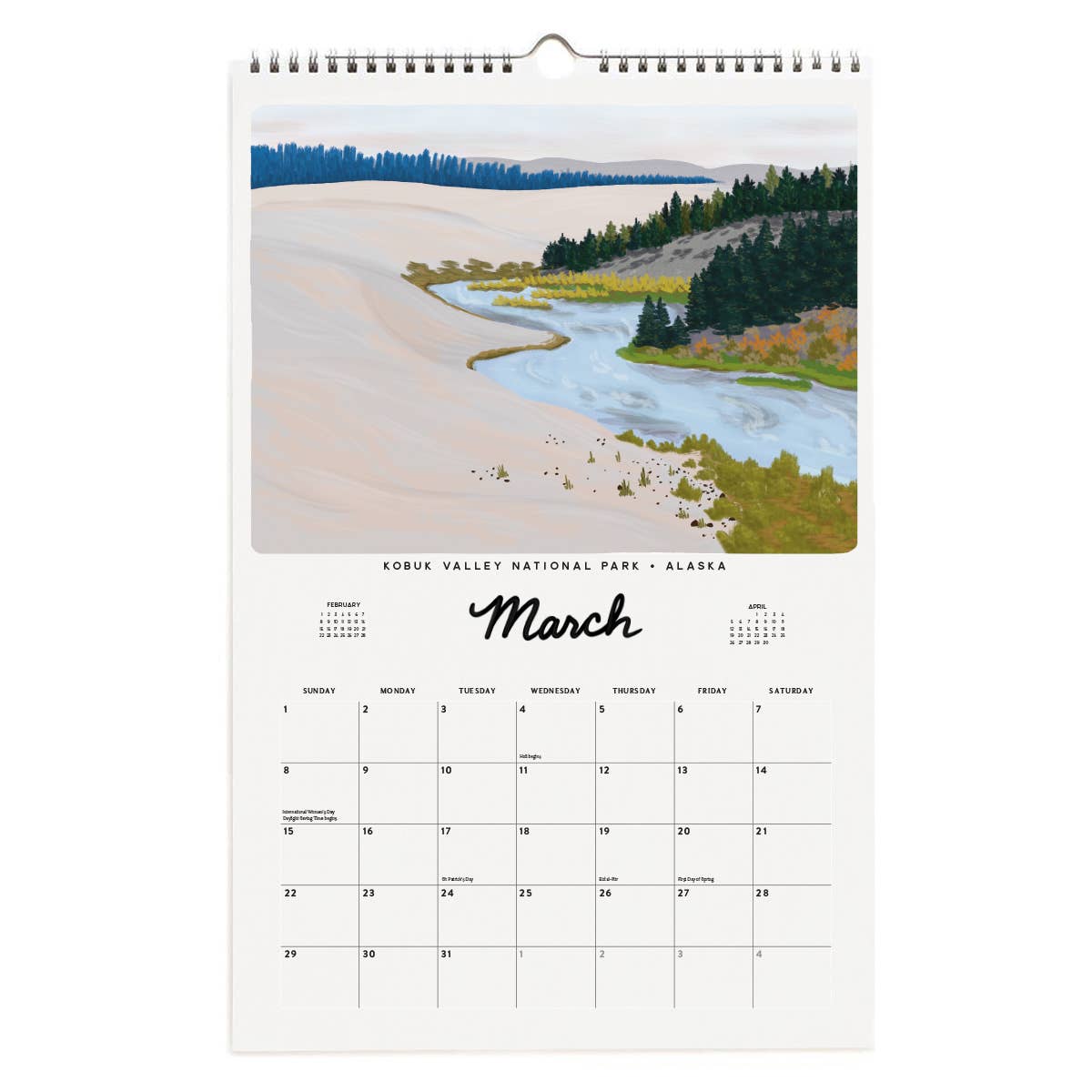 Slightly Stationery - 2026 National Parks Appointment Calendar