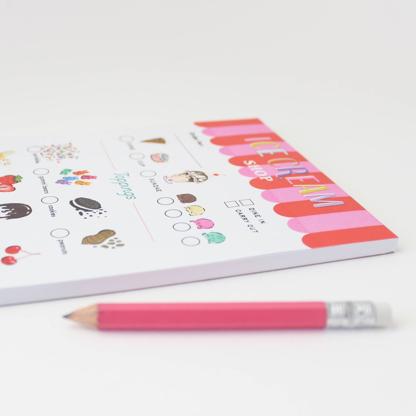 Inklings Paperie - Play Notepad - Ice Cream Shop
