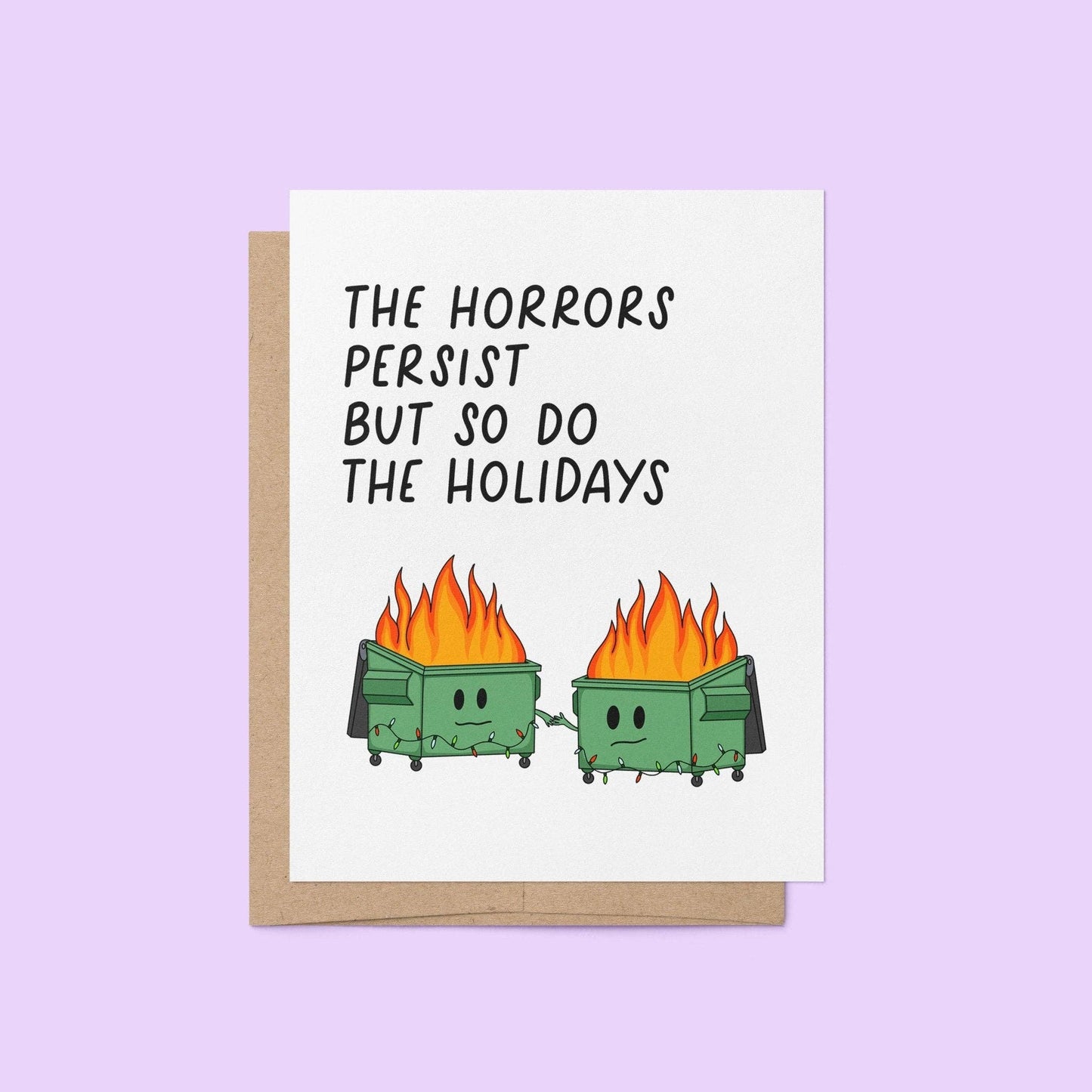MangoIllustrated - Horrors Persist But So Do the Holidays card