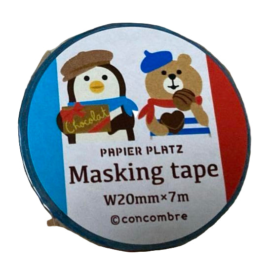 Papier Platz Washi Tape - Bonjour Chocolat