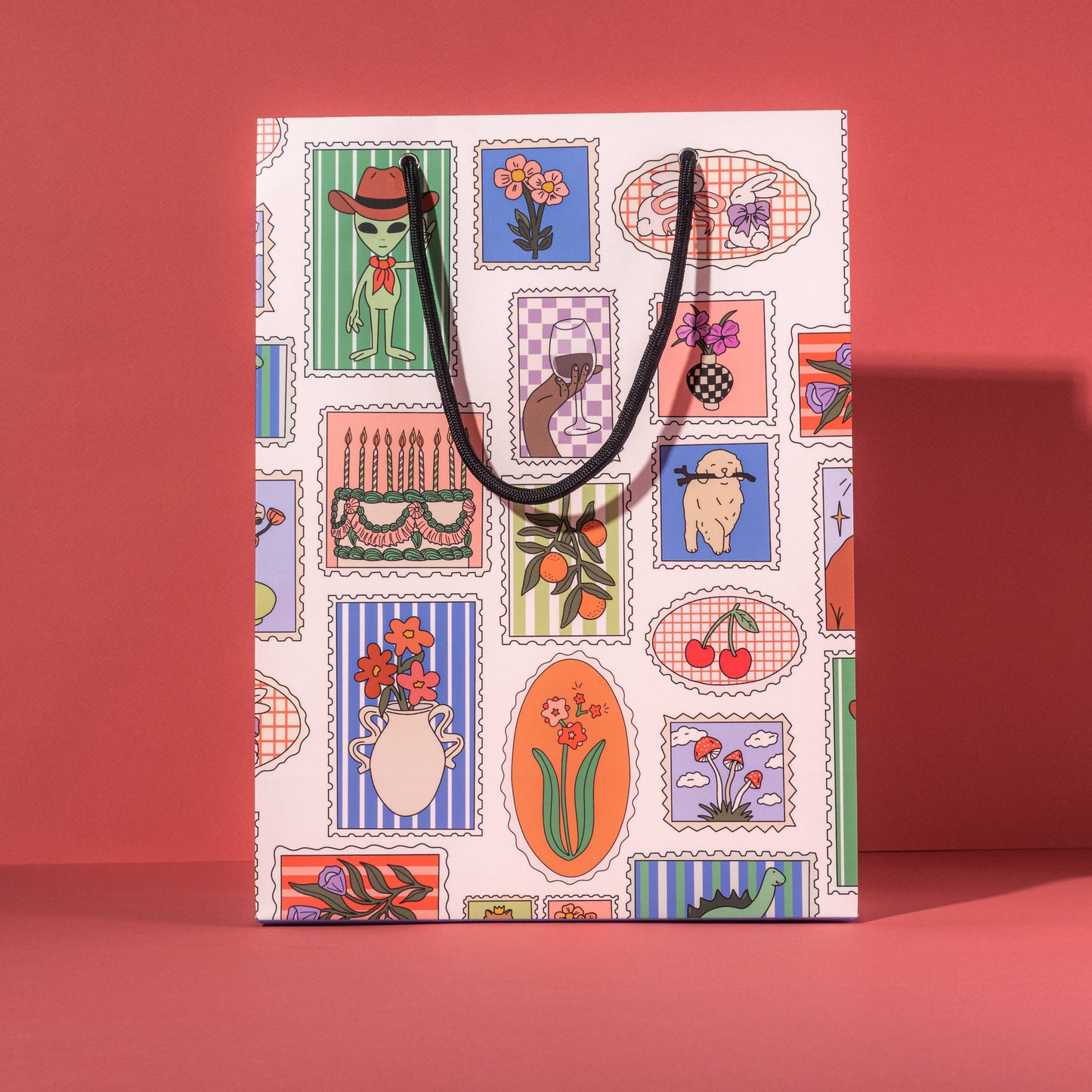 Illustrating Amy - Stamp Print Gift Bag