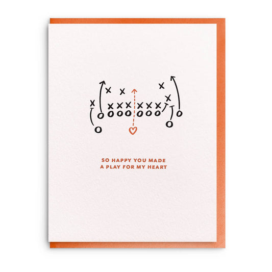 Dahlia Press - Play For Heart - Letterpress Anniversary Card