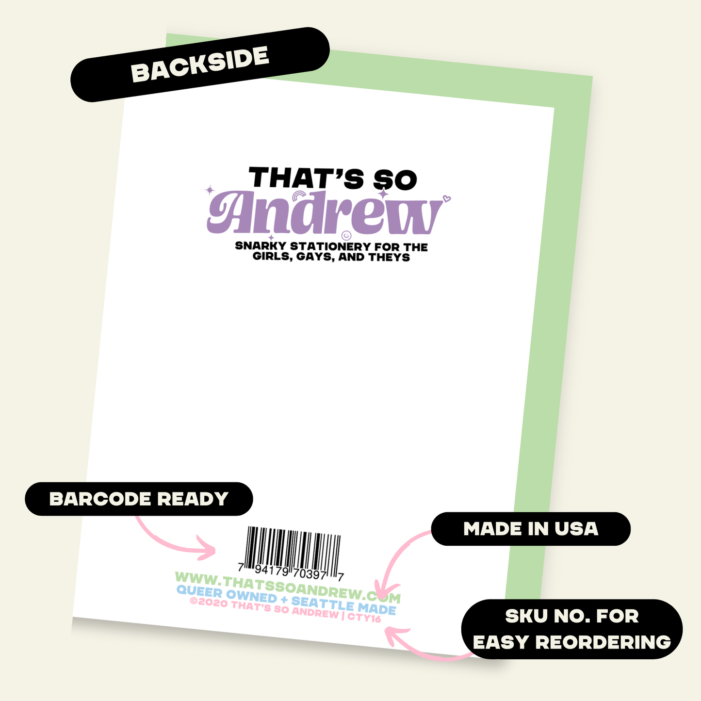 That’s So Andrew - Quitter! | Funny No Job Greeting Card