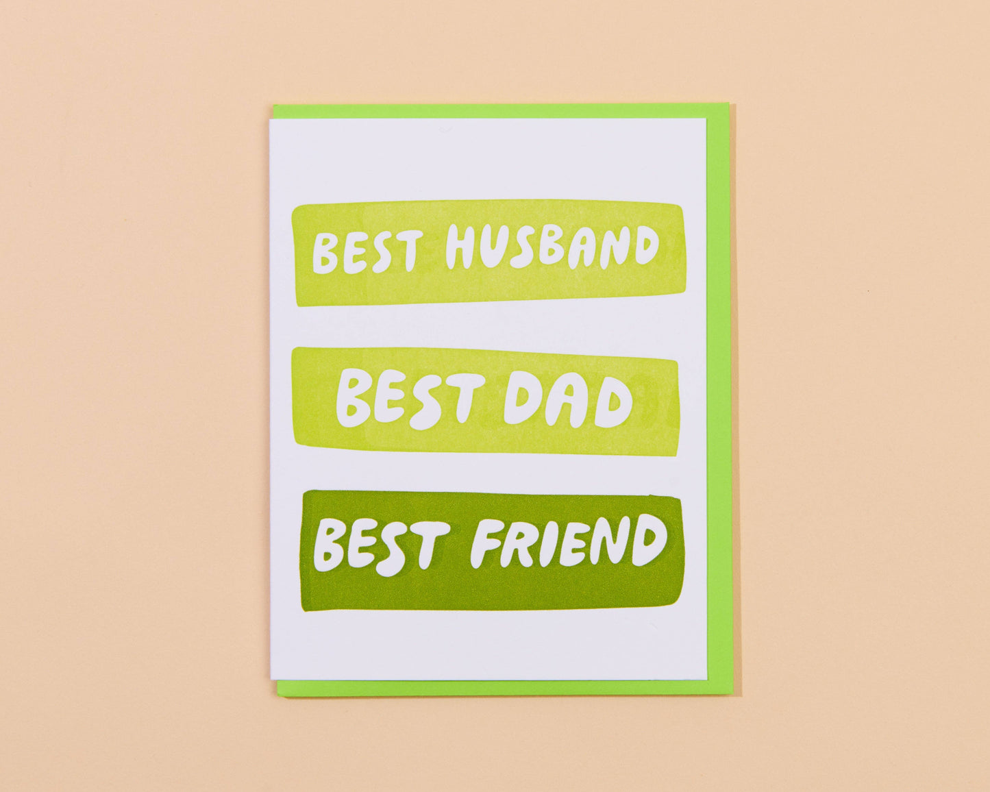 And Here We Are - Best Husband/Dad/Friend Father's Day Letterpress Card from Kids