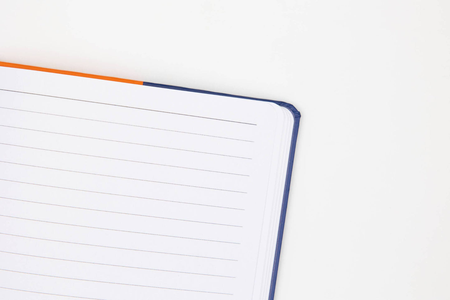 Yop & Tom USA - Contrast Lined Notebook (A5) - Navy & Orange
