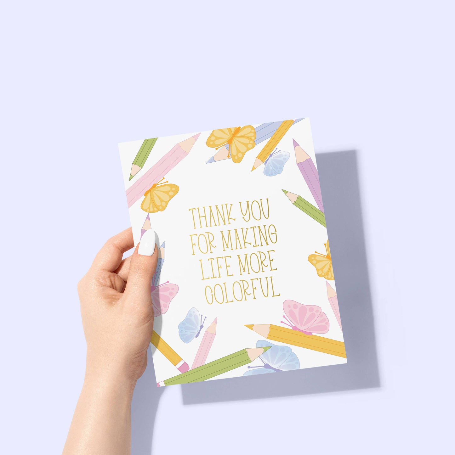 Sublime & Co. - Thank You For Making Life More Colorful Crayons Card