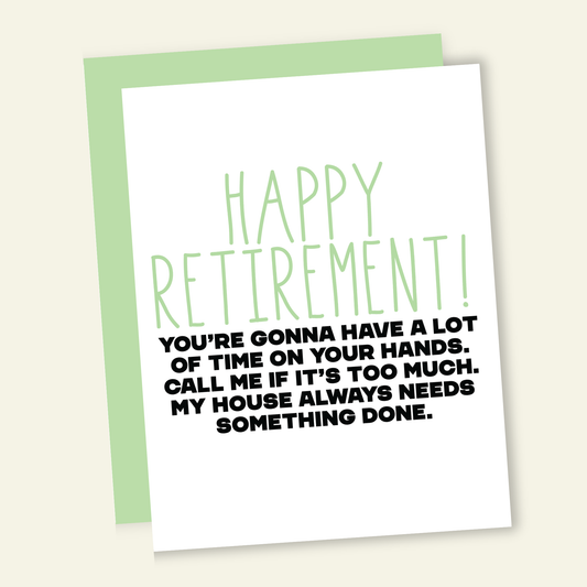 That’s So Andrew - Call Me for Work | Funny Retirement Greeting Card