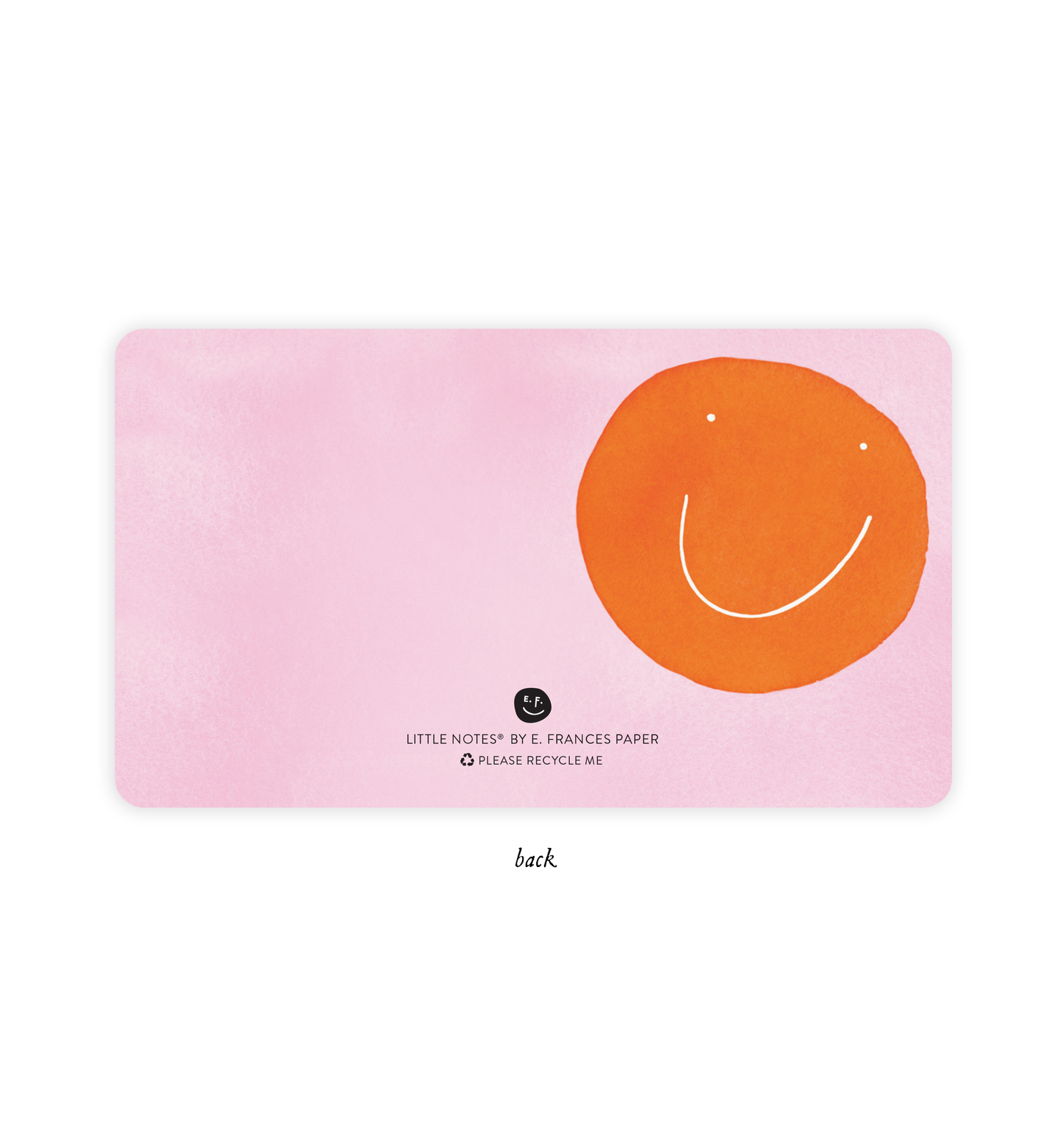 E. Frances Paper - Orange Smiley Little Notes®