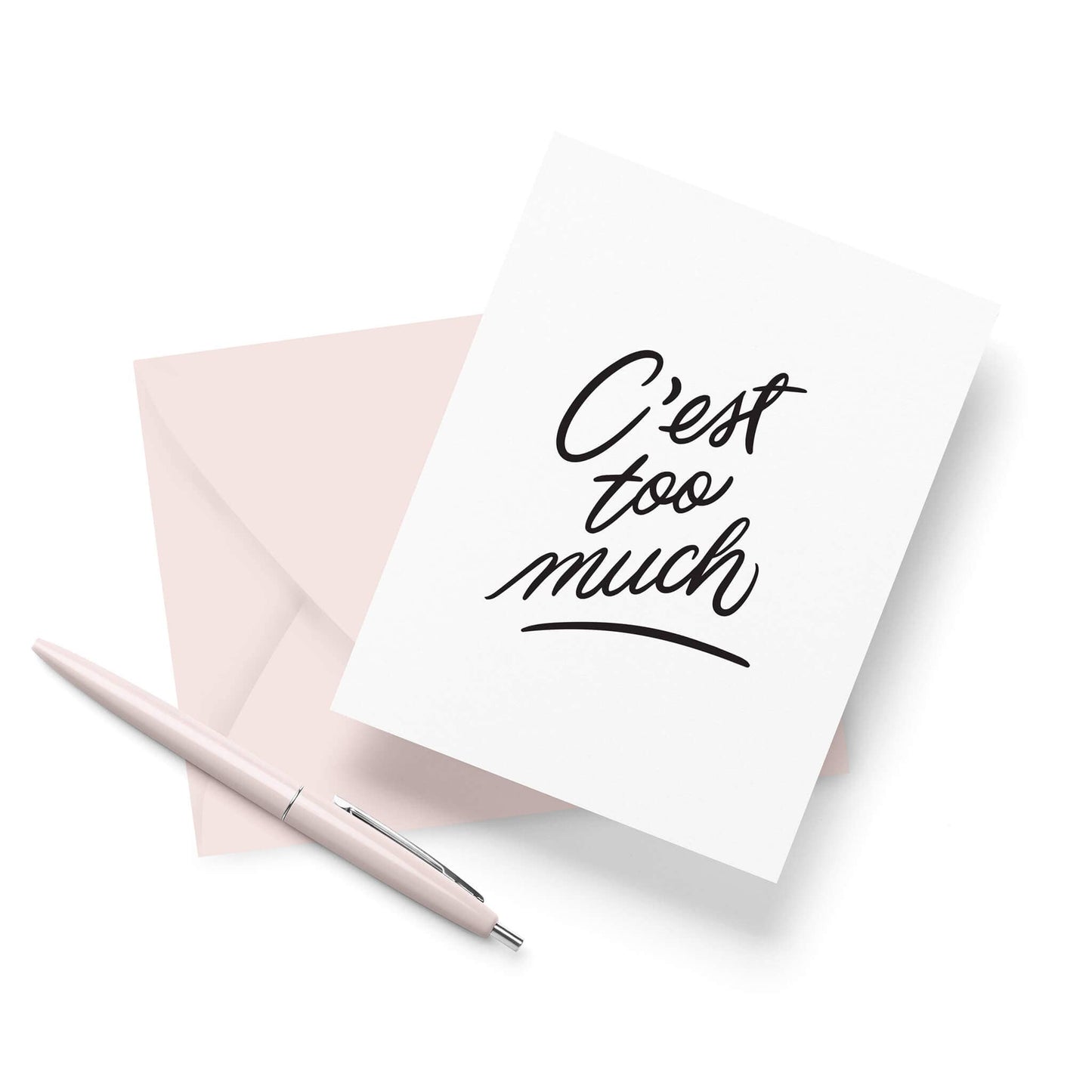 Too Much - Letterpress Sympathy Card