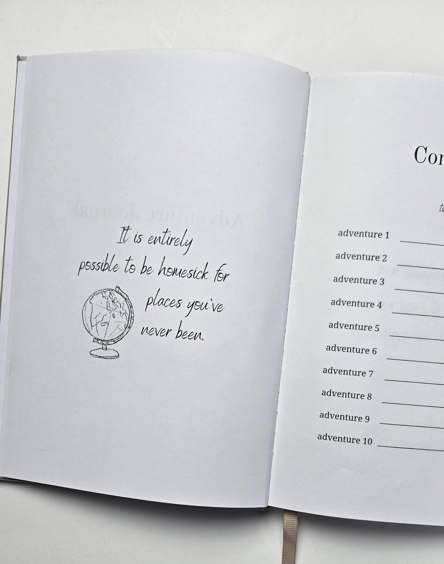emmy+olly - Adventure Journal - Linen Customizable Travel Journal
