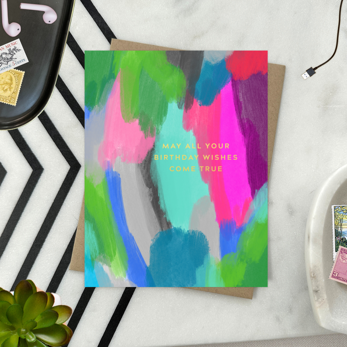Barone and Co. - Painterly Birthday Birthday Card