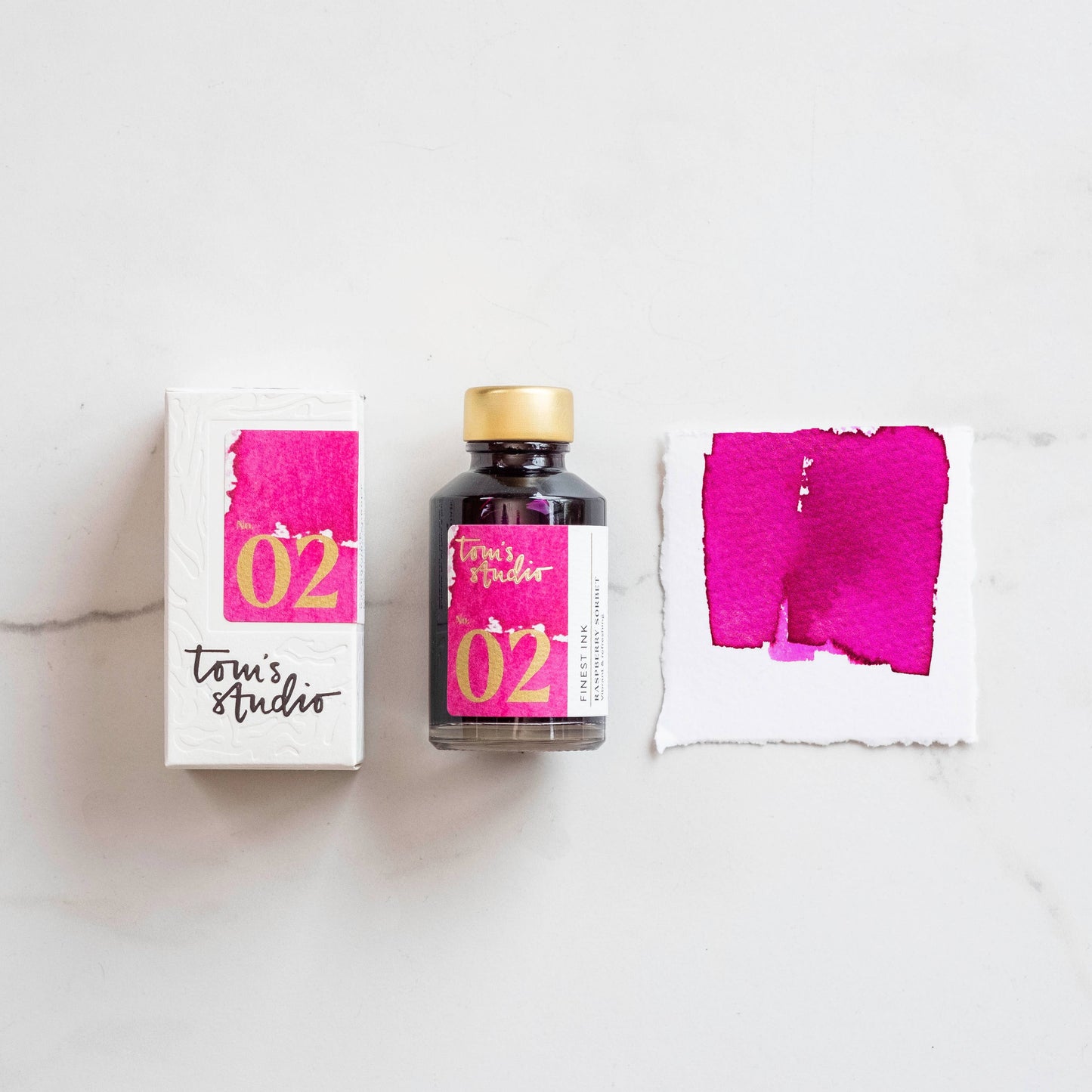 Raspberry Sorbet - Tom's Fountain Pen Ink - 50mL