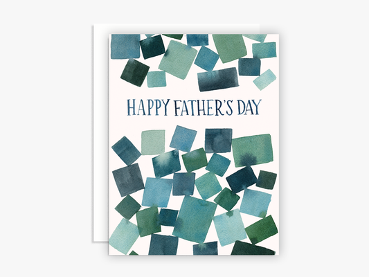 The Scribblist - Happy Father's Day Abstract Watercolor Greeting Card