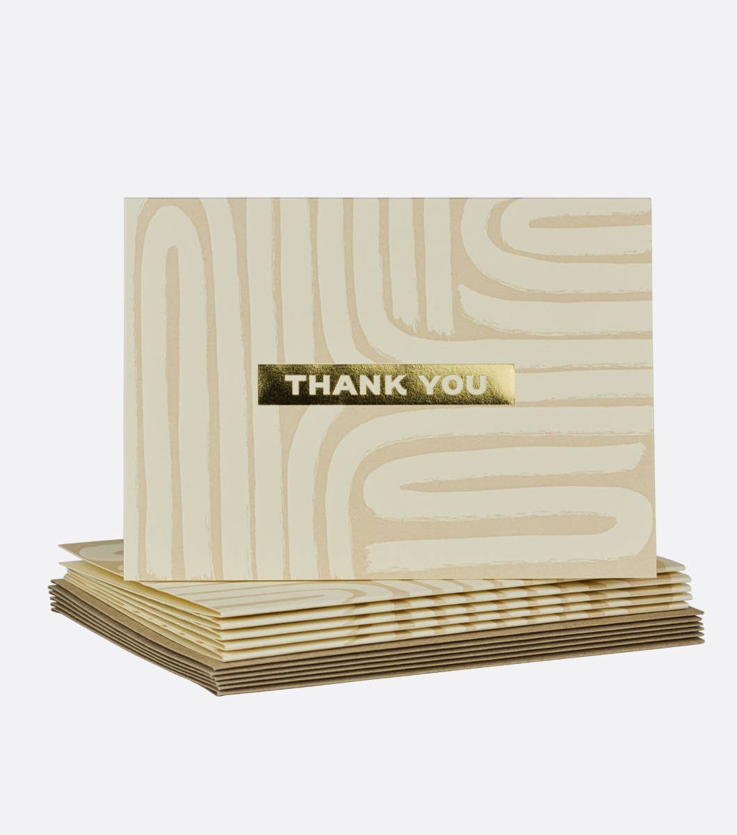 Elum Designs - Textured Lines - Boxed Note Cards