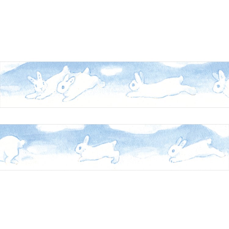 Papier Platz Washi Tape - Bunny Clouds