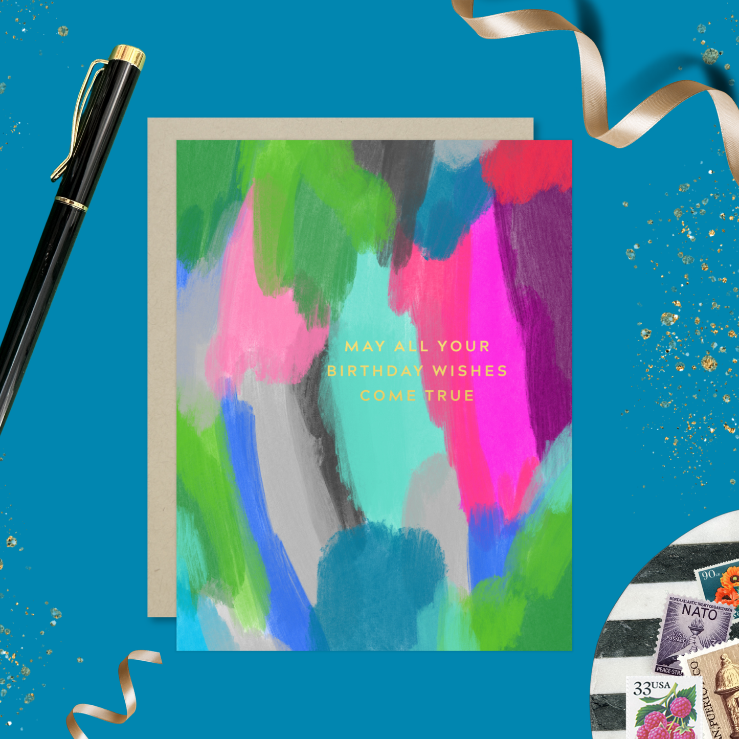 Barone and Co. - Painterly Birthday Birthday Card