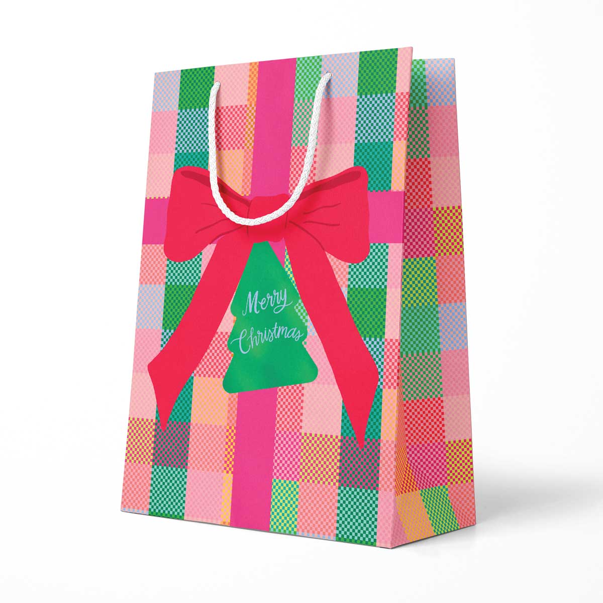 Pineapple Sundays Design Studio - Merry Christmas Bow Gift Bag