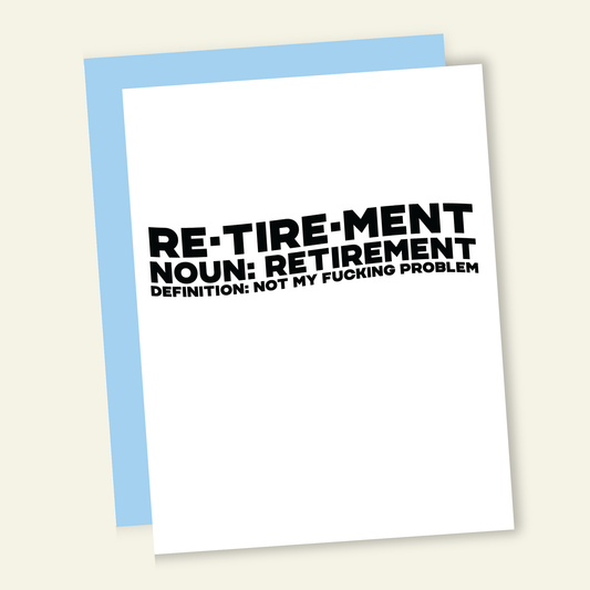That’s So Andrew - Not My Problem | Funny Retirement Greeting Card