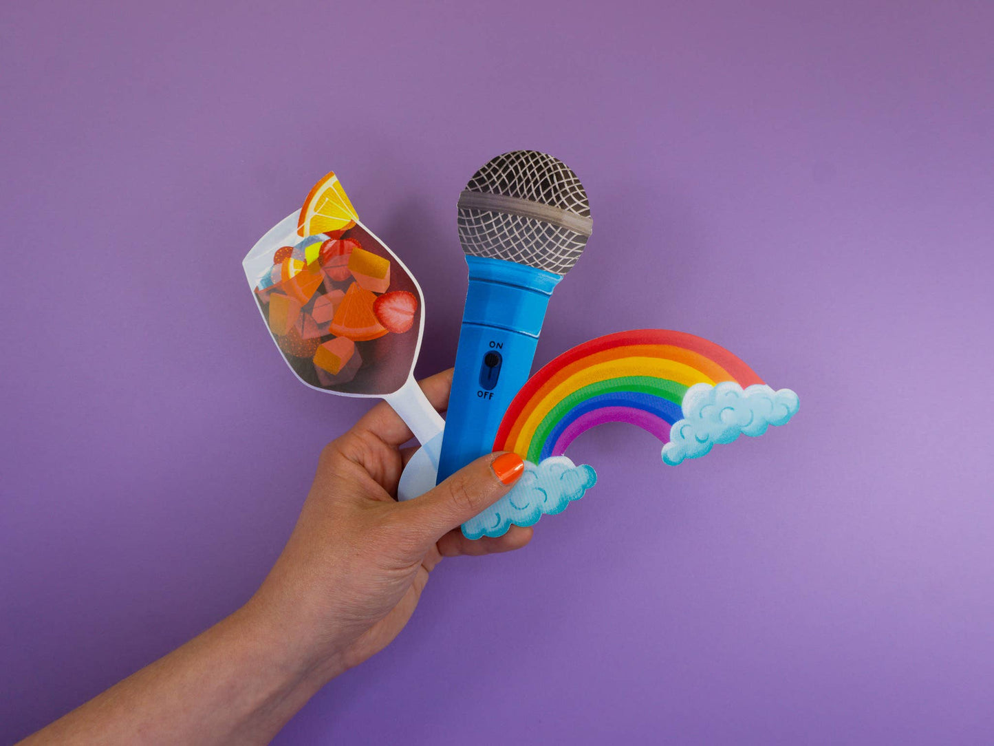 Grey Street Paper - Rainbow Die-Cut Bookmark