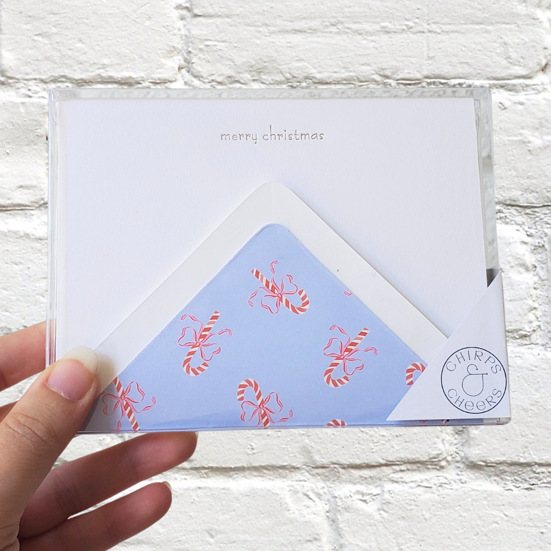 Little Christmas Whimsy - Foil Flat Notecard Set
