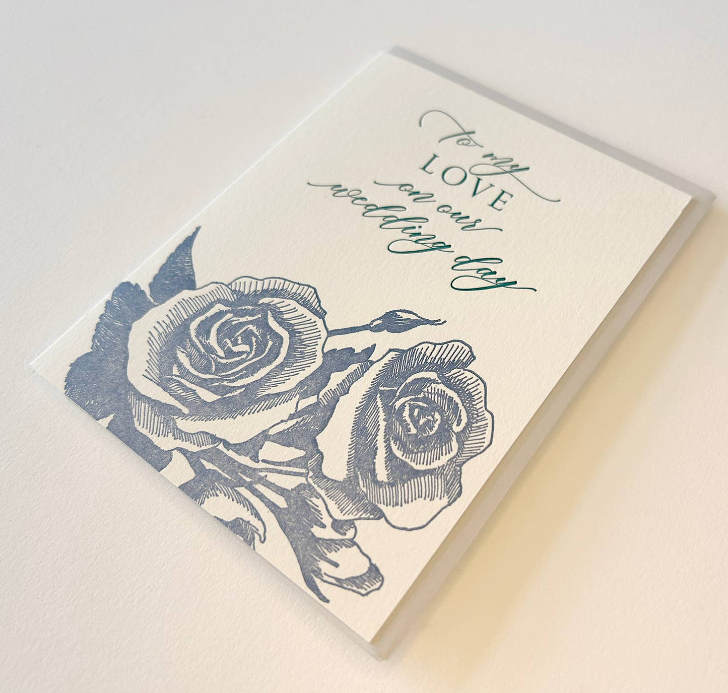 Rust Belt Love Paperie - To My Love On Our Wedding Day Letterpress Card